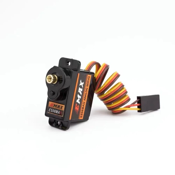 Vendite calde originale EMAX ES08MAII 12g Mini ingranaggio in metallo analogico Servo ES08MA II per auto Rc barca elicottero aereo Robot pezzo di ricambio